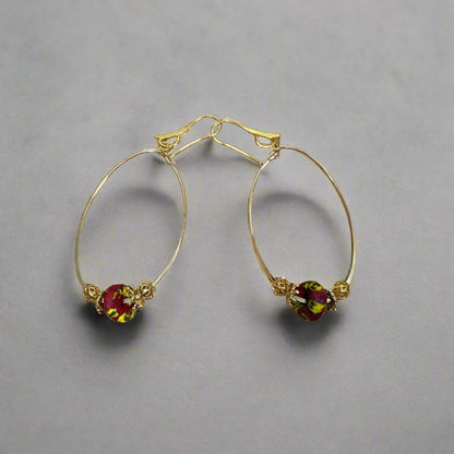 Gold Halo Hoops